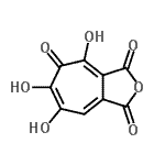 CAS#: 82-83-7， 4,6,7-Trihydroxy-1H-cyclohepta[c]furan-1,3,5-trione
