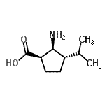 CAS#: 820236-35-9， (1R,2S,3S)-2-Amino-3-isopropylcyclopentanecarboxylic acid