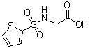 结构式 CAS# 82068-09-5, N-(2-噻吩基磺酰基)甘氨酸