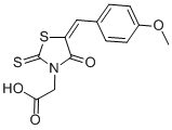CAS#: 82158-55-2， [5-(4-Methoxy-Benzylidene)-4-Oxo-2-Thioxo-Thiazolidin-3-Yl]-Acetic Acid