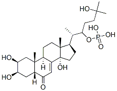 CAS#: 82183-62-8， [(2S,3R)-6-Hydroxy-6-Methyl-2-[(2S,3R,5R,9R,10R,13R,17R)-2,3,14-Trihydroxy-10,13-Dimethyl-6-Oxo-2,3,4,5,9,11,12,15,16,17-Decahydro-1H-Cyclopenta[a]Phenanthren-17-Yl]Heptan-3-Yl]Oxyphosphonic Acid