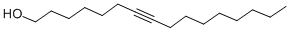 structure of CAS# 822-21-9, 7-Hexadecyn-1-Ol;7-Hexadecyn-1-Ol,98%;7-HEXADECYN-1-OL