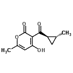 CAS#: 823792-52-5， 4-Hydroxy-6-methyl-3-{[(1R,2R)-2-methylcyclopropyl]carbonyl}-2H-pyran-2-one