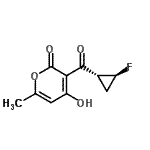 CAS#: 823792-54-7， 3-{[(1R,2S)-2-Fluorocyclopropyl]carbonyl}-4-hydroxy-6-methyl-2H-pyran-2-one