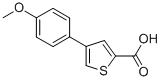 structure of CAS# 82437-74-9, 4-(4-Methoxyphenyl)Thiophene-2-Carboxylic Acid;4-(4-METHOXYPHENYL)THIOPHENE-2-CARBOXYLIC ACID