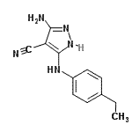 CAS#: 824397-72-0， 3-Amino-5-[(4-ethylphenyl)amino]-1H-pyrazole-4-carbonitrile