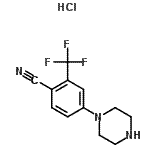 CAS#: 824409-64-5， 4-(1-Piperazinyl)-2-(trifluoromethyl)benzonitrile hydrochloride (1:1)