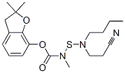 CAS#: 82560-73-4， (2,2-Dimethyl-3H-Benzofuran-7-Yl) N-(Butyl-(2-Cyanoethyl)Amino)Sulfanyl-N-Methyl-Carbamate