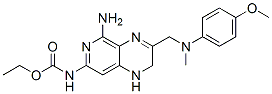 CAS#: 82585-90-8， Ethyl N-[5-amino-3-[[(4-methoxyphenyl)-methylamino]methyl]-1,2-dihydropyrido[4,5-b]pyrazin-7-yl]carbamate