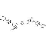 CAS#: 82608-79-5， Bis(5-{[4-(diethylamino)phenyl]diazenyl}-1,4-dimethyl-4,5-dihydro-1H-1,2,4-triazol-1-ium) tetrachlorozincate(2-)