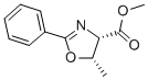structure of CAS# 82659-84-5, Methyl (4S,5S)-Dihydro-5-Methyl-2-Phenyl-4-Oxazolecarboxylate;METHYL (4S,5S)-DIHYDRO-5-METHYL-2-PHENYL-4-OXAZOLECARBOXYLATE;Methyl Dihydro-5-Methyl-2-Phenyl-4-Oxazolecarboxylate;Methyl (4S,5S)-Dihydro-5-Methyl-2-Phenyl-4-Oxazol
