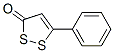 structure of CAS# 827-42-9, 5-Phenyl-3H-1,2-Dithiol-3-One;5-Phenyl-3-Dithiolone;5-Phenyl-1,2-Dithiol-3-One;Idi1_020113