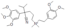 CAS#: 82736-00-3， [4-Cyano-5-methyl-4-(3,4,5-trimethoxyphenyl)hexyl]-[2-(3,4-dimethoxyphenyl)ethyl]-dimethylazanium