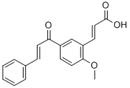 CAS#: 82885-76-5， (E,E)-3-(2-Methoxy-5-(1-Oxo-3-Phenyl-2-Propenyl)Phenyl)-2-Propenoic Acid