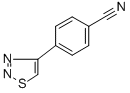 结构式 CAS# 82894-99-3, 4-(1,2,3-噻二唑-4-基)苯甲腈