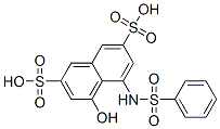 CAS 登录号：83-22-7， 4-羟基-5-[(苯基磺酰基)氨基]萘-2,7-二磺酸