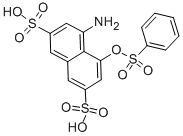 CAS#: 83-23-8， 4-Amino-5-((phenylsulphonyl)oxy)naphthalene-2,7-disulphonic acid
