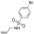 structure of CAS# 830-41-1, N-Allyl-4-Bromobenzenesulfonamide;N-Allyl-4-Bromo-Benzenesulfonamide;N-Allyl-4-Bromobenzenesulfonamide;4-Bromo-N-Prop-2-Enyl-Benzenesulfonamide