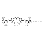 CAS#: 83006-46-6， Tetrasodium 3,3'-(carbonylbis{imino[2-(glycoloylamino)-4,1-phenylene]-2,1-diazenediyl})di(1,5-naphthalenedisulfonate)