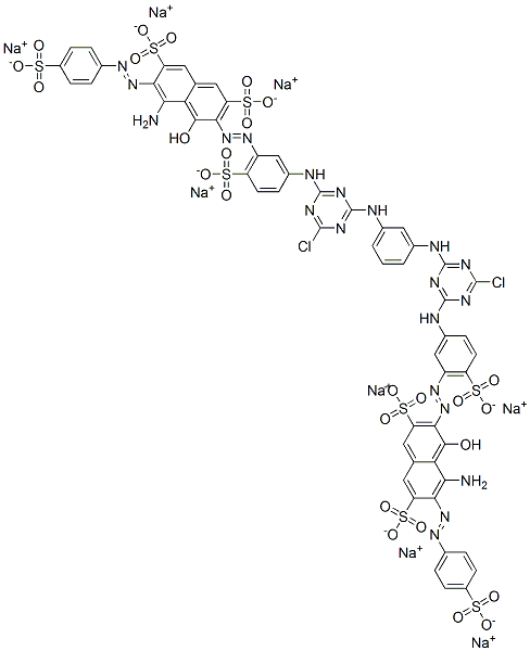 CAS#: 83137-18-2， Octasodium 3,3'-[1,3-Phenylenebis[Imino(6-Chloro-1,3,5-Triazine-4,2-Diyl)Imino(6-Sulphonato-3,1-Phenylene)Azo]]Bis[5-Amino-4-Hydroxy-6-[(4-Sulphonatophenyl)Azo]Naphthalene-2,7-Disulphonate]