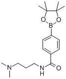 结构式 CAS# 832114-10-0, 4-(3-(二甲基氨基)丙基氨基甲酰)苯硼酸频哪醇酯
