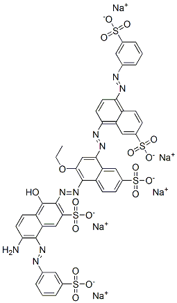 CAS#: 83221-48-1， 5-[2-[6-Amino-1-Hydroxy-3-Sulfo-5-[2-(3-Sulfophenyl)Diazenyl]-2-Naphthalenyl]Diazenyl]-6-Ethoxy-8-[2-[7-Sulfo-4-[2-(3-Sulfophenyl)Diazenyl]-1-Naphthalenyl]Diazenyl]-2-Naphthalenesulfonicacid Sodium Salt (1:5)