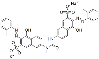 CAS#: 83221-62-9， 7,7'-(Carbonyldiimino)Bis[4-Hydroxy-3-[(2-Methylphenyl)Azo]-2-Naphthalenesulfonic Acid Potassiumsodium Salt