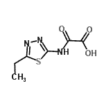 结构式 CAS# 83244-82-0, [(5-乙基-1,3,4-噻二唑-2-基)氨基](氧代)乙酸