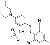 CAS 登录号：83249-54-1， N-[2-[(2-溴-6-氰基对甲苯基)偶氮]-5-(二丙基氨基)苯基]甲烷磺酰胺