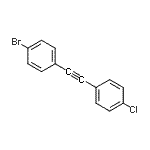 CAS#: 832744-28-2， 1-Bromo-4-[(4-chlorophenyl)ethynyl]benzene