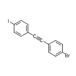 CAS#: 832744-33-9， 1-Bromo-4-[(4-iodophenyl)ethynyl]benzene