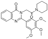 CAS#: 83409-00-1， 1-(4-Oxo-2-(3,4,5-Trimethoxyphenyl-3(4H)-Quinazolinyl)Acetyl)Piperidine
