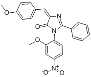 CAS#: 83495-05-0， 3,5-Dihydro-3-(2-Methoxy-4-Nitrophenyl)-5-((4-Methoxyphenyl)Methylene)-2-Phenyl-4H-Imidazol-4-One