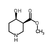 CAS 登录号：83563-72-8， 甲基(3S,4R)-4-羟基-3-哌啶羧酸酯