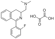 CAS 登录号：83658-12-2， 3,4-二氢-N,N-二甲基-1-(2-氟苯基)-3-异喹啉甲胺草酸盐 (1:1)