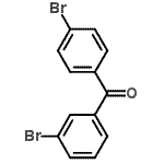 结构式 CAS# 83699-51-8, (3-溴苯基)(4-溴苯基)甲酮
