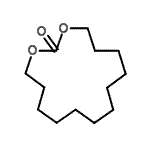 CAS#: 83742-07-8， 1,3-Dioxacyclopentadecan-2-one