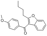 structure of CAS# 83790-87-8, (2-Butylbenzofuran-3-Yl) (4-Methoxyphenyl) Ketone;(2-Butylbenzofuran-3-Yl)-(4-Methoxyphenyl)Methanone;(2-Butyl-3-Benzofuranyl)-(4-Methoxyphenyl)Methanone;(2-Butylbenzofuran-3-Yl) (4-Methoxyphenyl) Ketone