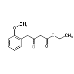 structure of CAS# 83823-61-4, Ethyl 4-(2-methoxyphenyl)-3-oxobutanoate;4-(2-Methoxy-phenyl)-3-oxo-butyric acid ethy lester;4-(2-Methoxy-phenyl)-3-oxo-butyric acid ethyl;4-(2-Methoxy-phenyl)-3-oxo-butyric acid ethyl este