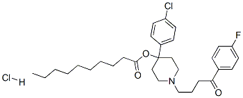 CAS#: 83863-76-7， 4-(4-Chlorophenyl)-1-[4-(4-Fluorophenyl)-4-Oxobutyl]-4-Piperidyl Decanoate Hydrochloride