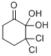 structure of CAS# 83878-01-7, 3,3-Dichloro-2,2-Dihydroxycyclohexanone;3,3-Dichloro-2,2-Dihydroxy-Cyclohexan-1-One;3,3-Dichloro-2,2-Dihydroxy-1-Cyclohexanone;St5409942