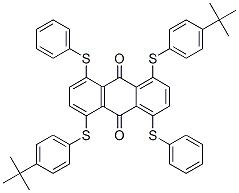 CAS#: 83929-65-1， 1,5-Bis[[4-(1,1-Dimethylethyl)Phenyl]Thio]-4,8-Bis(Phenylthio)Anthraquinone