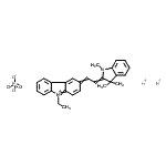 CAS#: 83950-25-8， 9-Ethyl-3-[2-(1,3,3-trimethyl-1,3-dihydro-2H-indol-2-ylidene)ethylidene]-3H-carbazolium hydrogen phosphate (1:2:1)