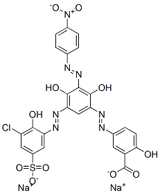 CAS#: 83968-51-8， Disodium 5-[[5-[(3-Chloro-2-Hydroxy-5-Sulphonatophenyl)Azo]-2,4-Dihydroxy-3-[(4-Nitrophenyl)Azo]Phenyl]Azo]Salicylate