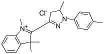 CAS 登录号：83968-96-1， 2-[4,5-二氢-5-甲基-1-(4-甲基苯基)-1H-吡唑-3-基]-1,3,3-三甲基-3H-吲哚鎓氯化物(1:1)