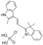 CAS#: 83969-07-7， 1,3,3-Trimethyl-2-(2-(2-Methyl-1H-Indol-3-Yl)Vinyl)-3H-Indolium Dihydrogen Phosphate