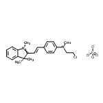CAS#: 83969-09-9， N-(2-chloroethyl)-N-methyl-4-[(E)-2-(1,3,3-trimethylindol-1-ium-2-yl)vinyl]aniline phosphate