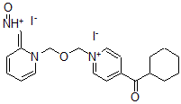 CAS#: 83972-76-3， 4'-Cyclohexylcarbonyl-2-formyl-1,1'-(oxydimethylene)dipyridinium diiodide 2-oxime