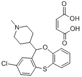 CAS#: 83986-04-3， 8-Chloro-6-(1-Methyl-4-Piperidyl)-6H-Dibenz(B,E)-1,4-Oxathiepin Hydrogen Maleate