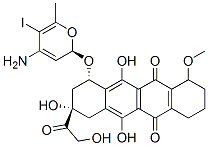 CAS#: 83997-75-5， (8S,10S)-10-(2R,4S,5S,6S)-4-Aminotetrahydro-5-Iodo-6-Methyl-2H-Pyran-2-Yloxy-7,8,9,10-Tetrahydro-6,8,11-Trihydroxy-8-(Hydroxyacetyl)-1-Methoxy-5,12-Naphthacenedione